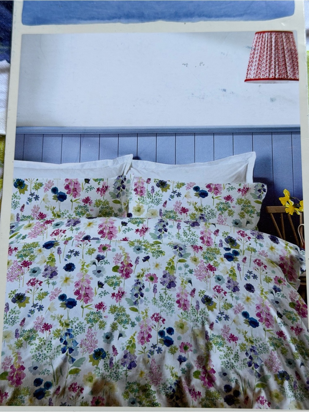 Bluebellgray Floral Meadow 💯% Cotton Sateen Duvet Cover Set